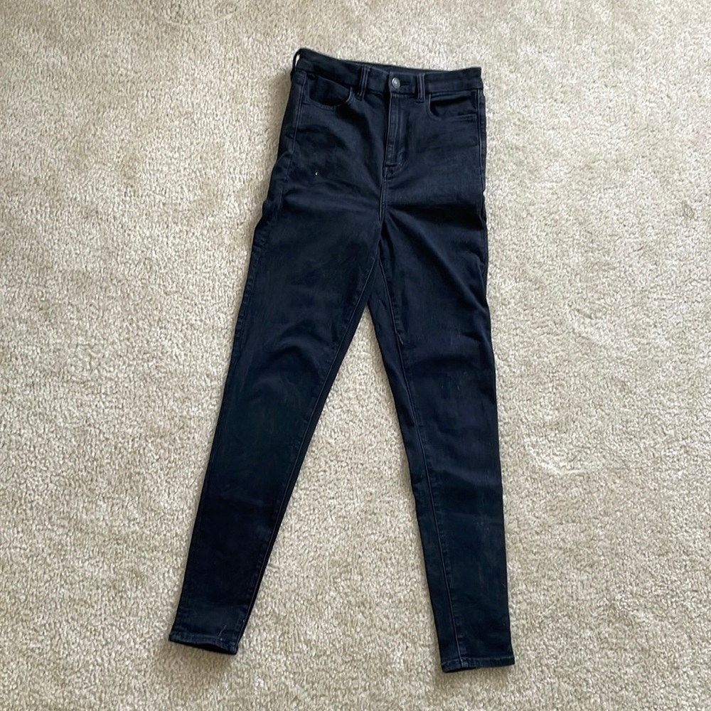 American Eagle Black Curvy Highest Rise Jegging - Size 2